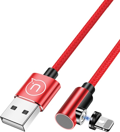 USAMS Magnetic Angle Cable U54 1m Lightning red SJ444USB02 (US-SJ444)