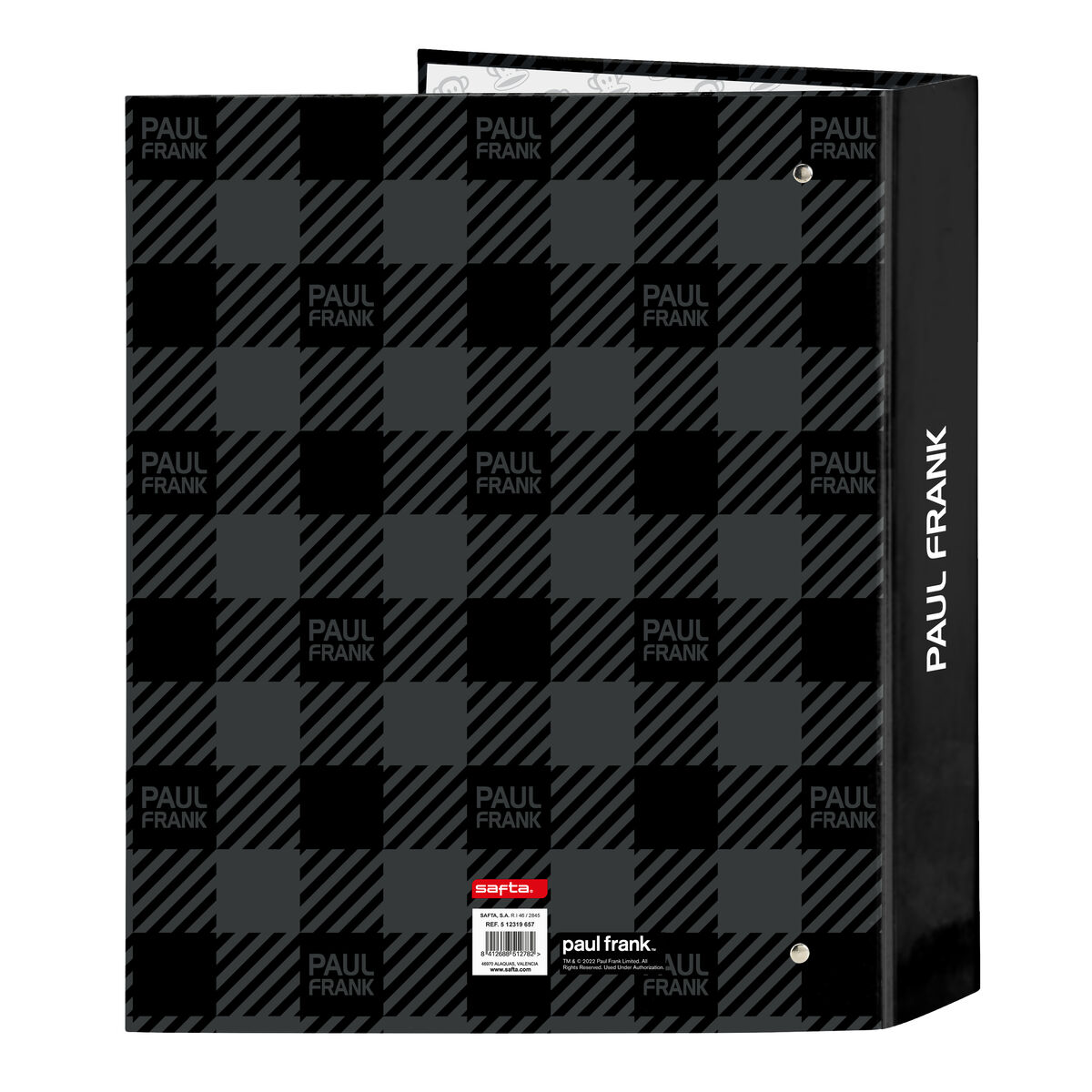 Ring binder Paul Frank Campers Black A4 (27 x 33 x 6 cm)