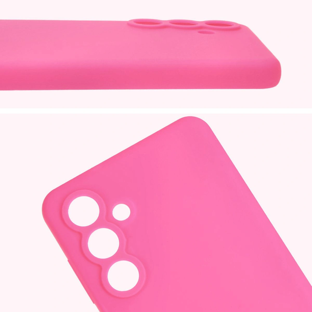 Bizon Soft Case Samsung Galaxy M55 5G neon pink