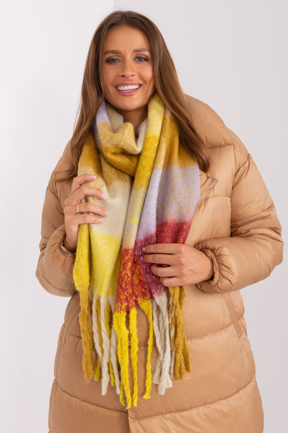  Shawl model 191730 AT  yellow