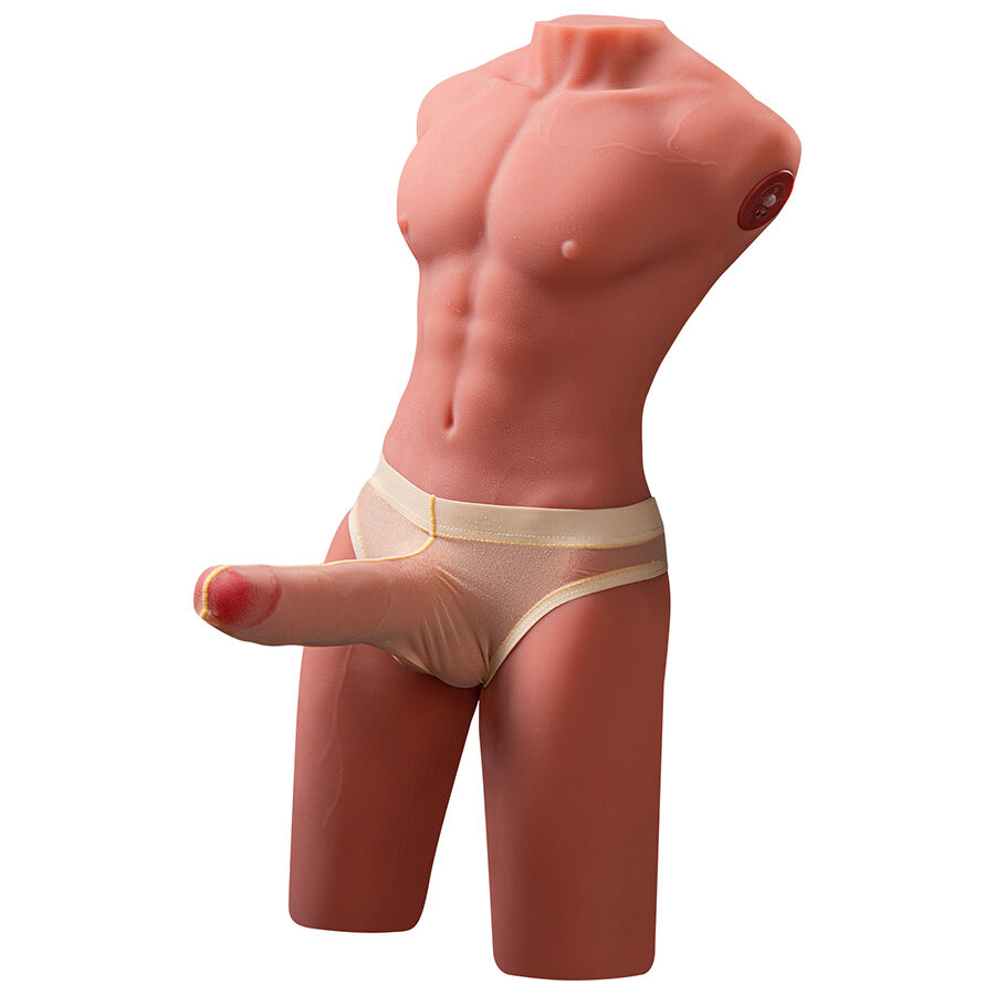 XISE - JASON HALF BODY REALISTIC MALE TORSO WITH THRUSTING AND VIBRATION 55 CM XISE - JASON HALF BODY REALISTIC MALE TORSO WITH THRUSTING AND VIBRATION 55 CM