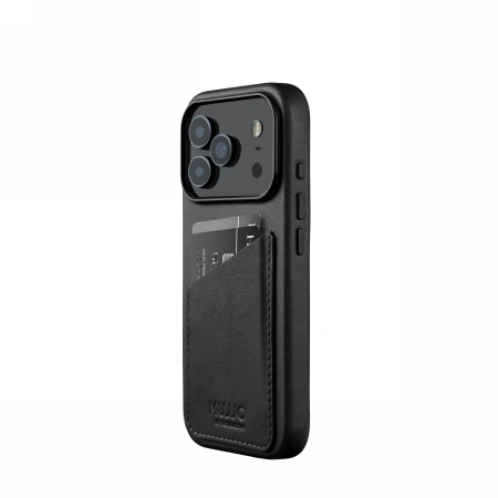 Etui Mujjo Wallet Leather Case do Apple iPhone 17 Pro MagSafe (black)