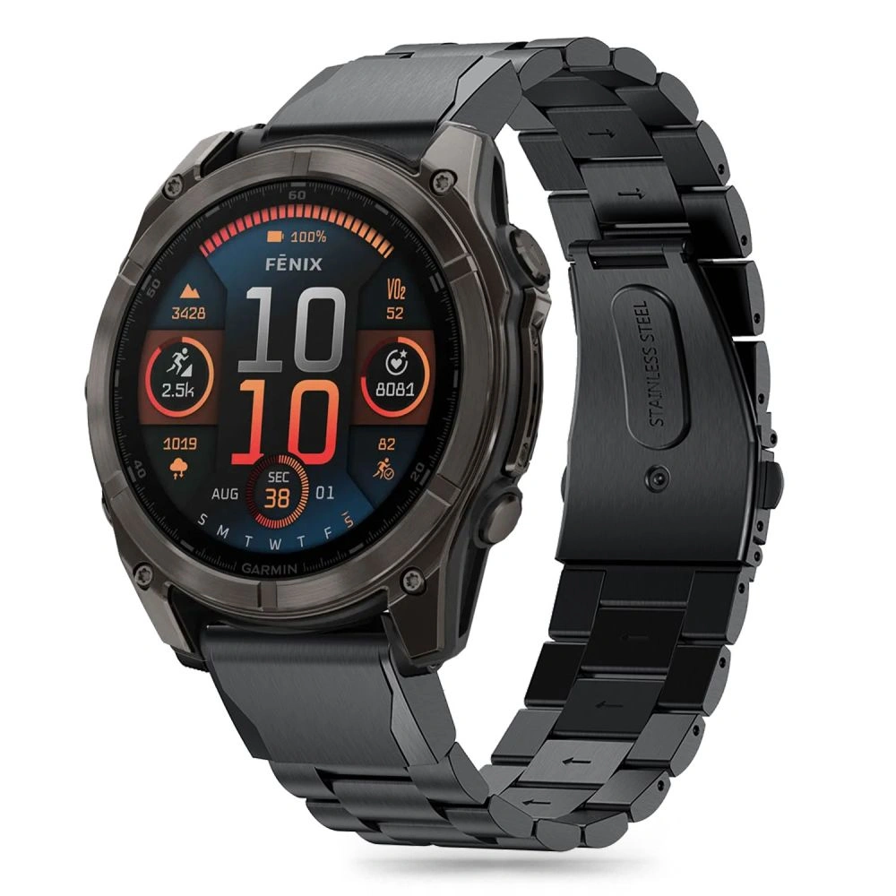 Tech-Protect Stainless Garmin Fenix 5 / 6 / 6 Pro / 7 / 8 47mm / E Black