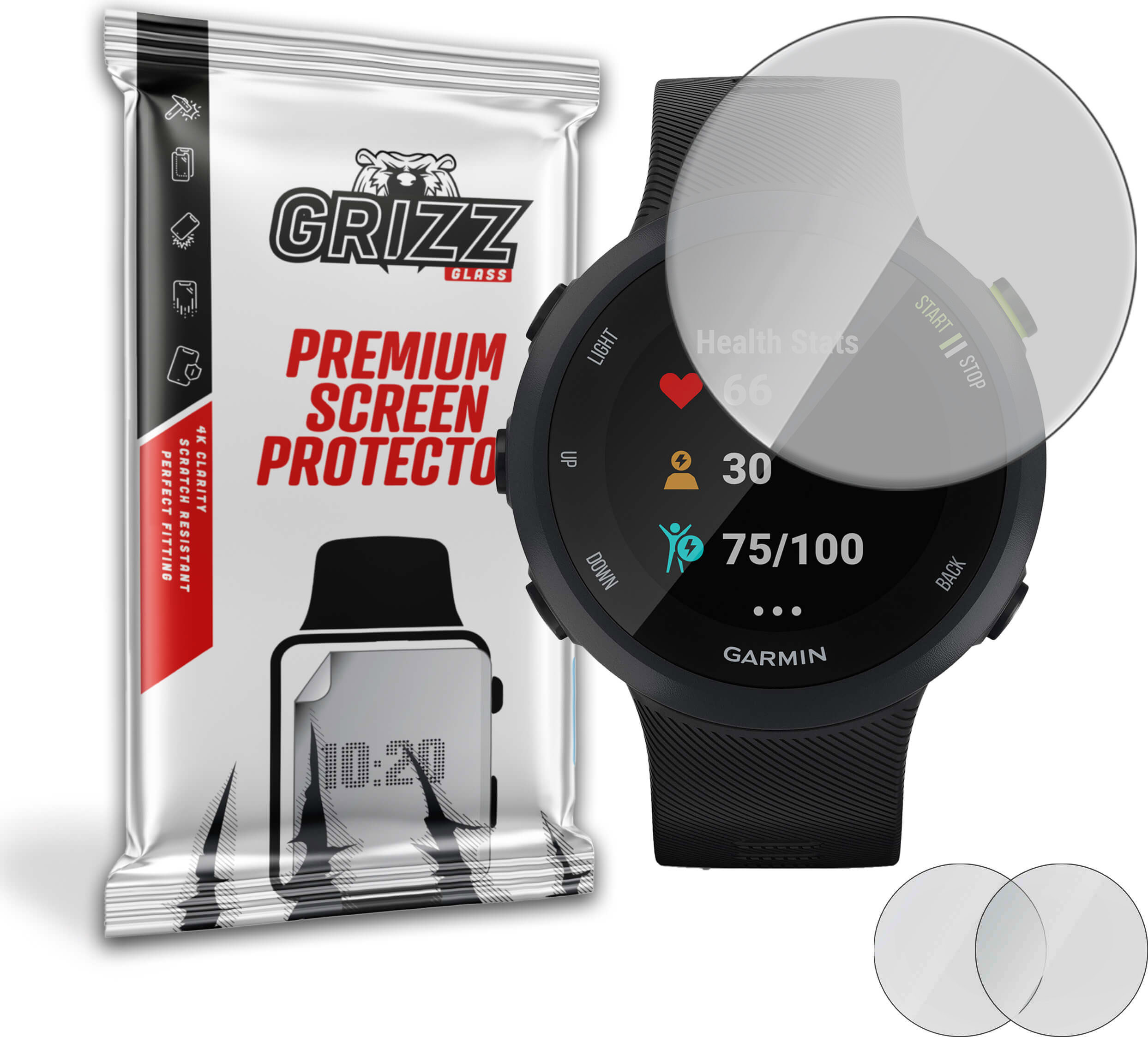 GrizzGlass PaperScreen Garmin Forerunner 45mm