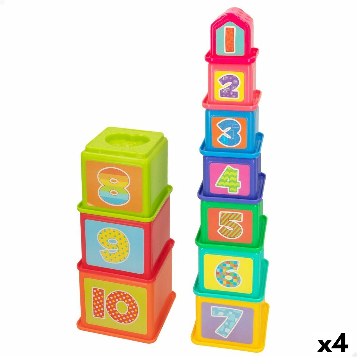 Klocki Segmentowe PlayGo 10,2 x 50,8 x 10,2 cm 4 Sztuk