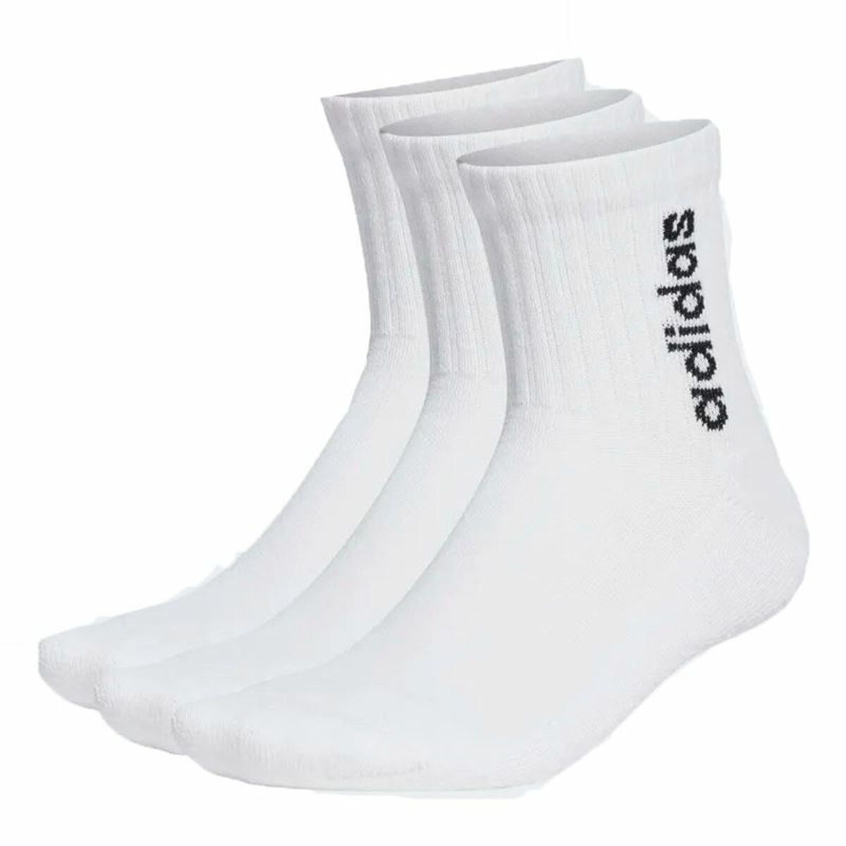 Sports Socks Adidas C Lin Vertic 3P White 46-48