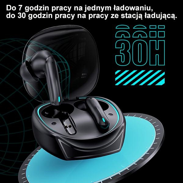 USAMS XJ13 Gaming Earbuds TWS Bluetooth 5.3 black (US-XJ13)