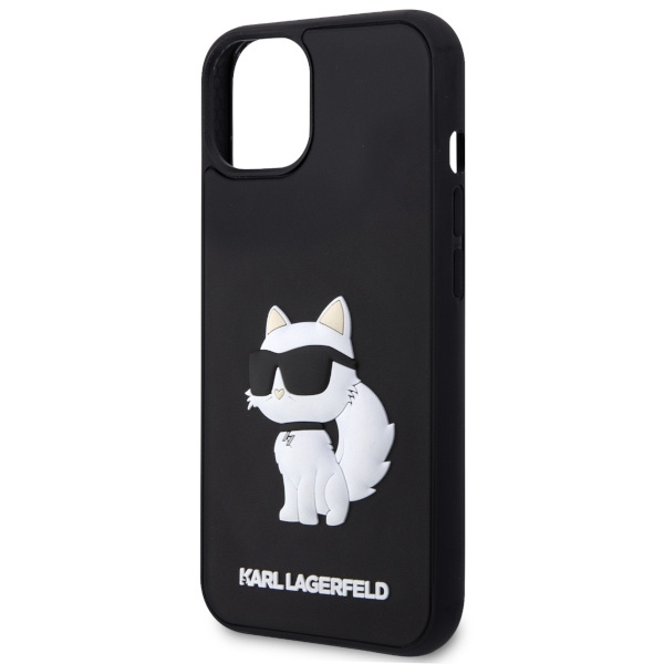 Karl Lagerfeld KLHCP14M3DRKHNK Apple iPhone 14 Plus / 15 Plus hardcase Rubber Choupette 3D black