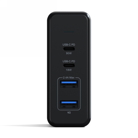 Satechi Desktop 108W Pro Wall Charger 2x USB-C PD 90W/18W, 2X USB-A total 12W