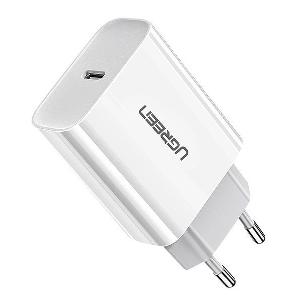 UGREEN 60450 Wall Charger USB-C Power Delivery 3.0 Quick Charge 4.0+ 20W 3A white