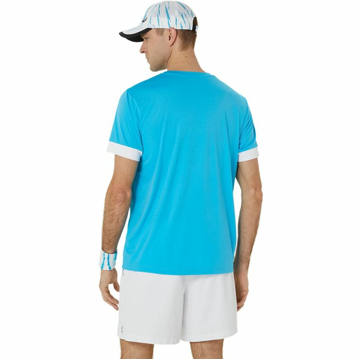 Short-sleeve Sports T-shirt Asics Court Ss Top Sky blue Tennis