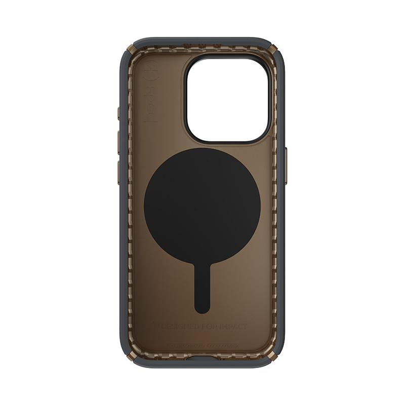 Speck Presidio2 Pro MagSafe Apple iPhone 15 Pro (Charcoal Grey/Cool Bronze/White)