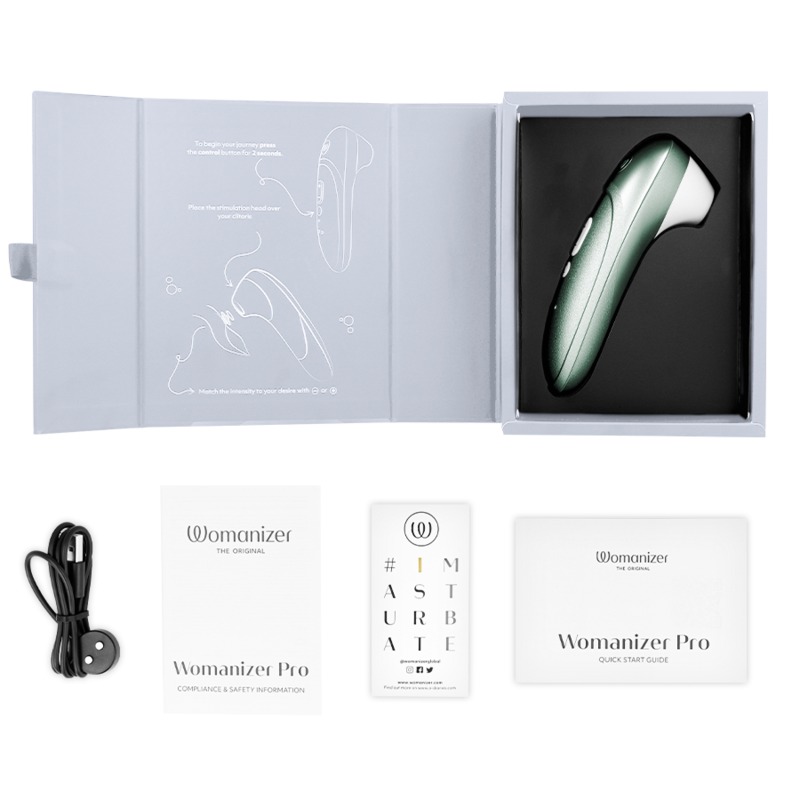 WOMANIZER - PRO VIBRANT CLITORAL STIMULATOR SAGE GREEN