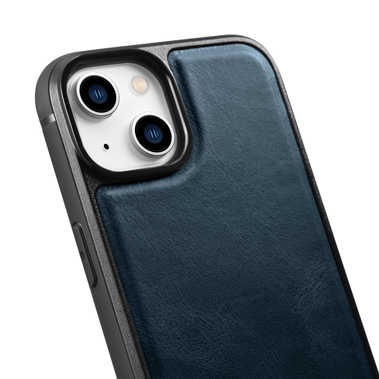 iCarer Leather Oil Wax MagSafe Apple iPhone 14 Plus blue