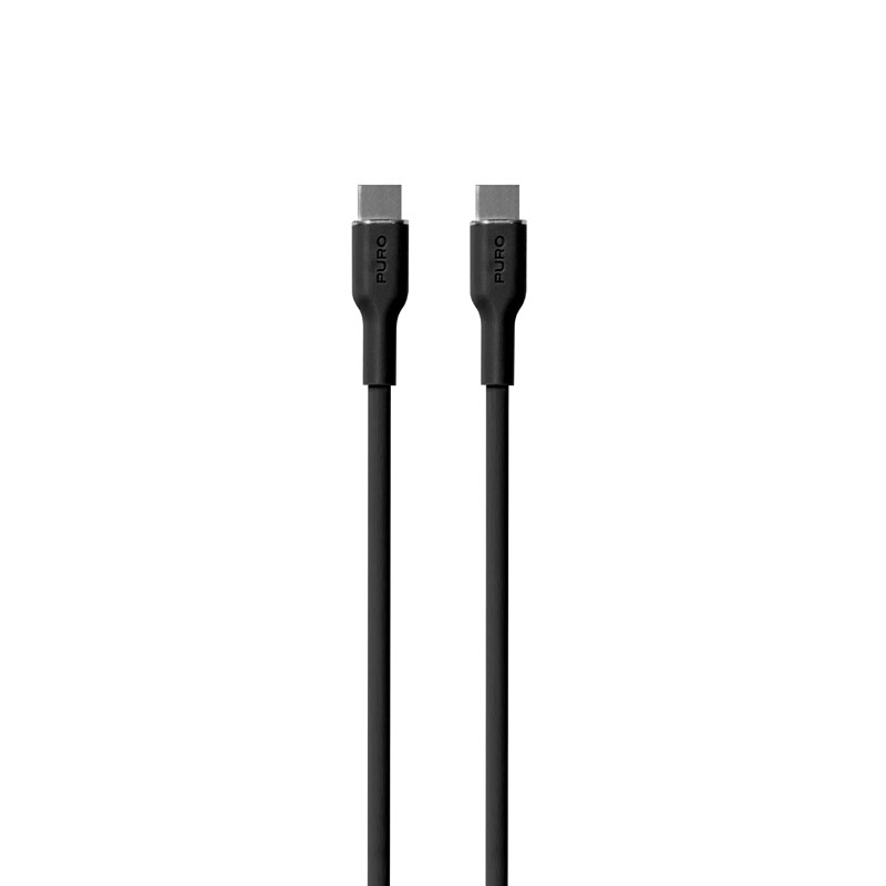PURO ICON Soft Cable USB-C/USB-C 1.5m (Black)