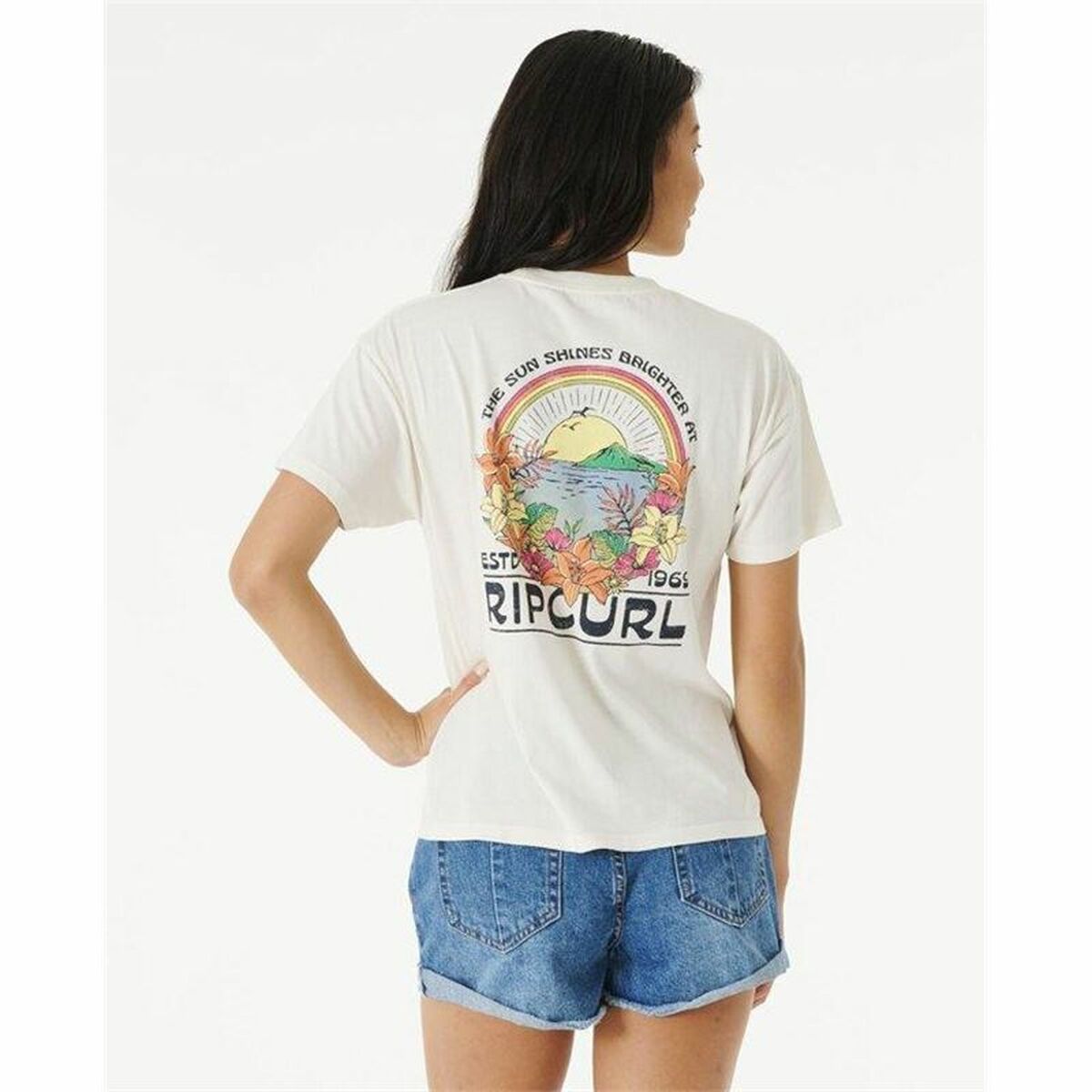 T-shirt Rip Curl Sun Relaxed White