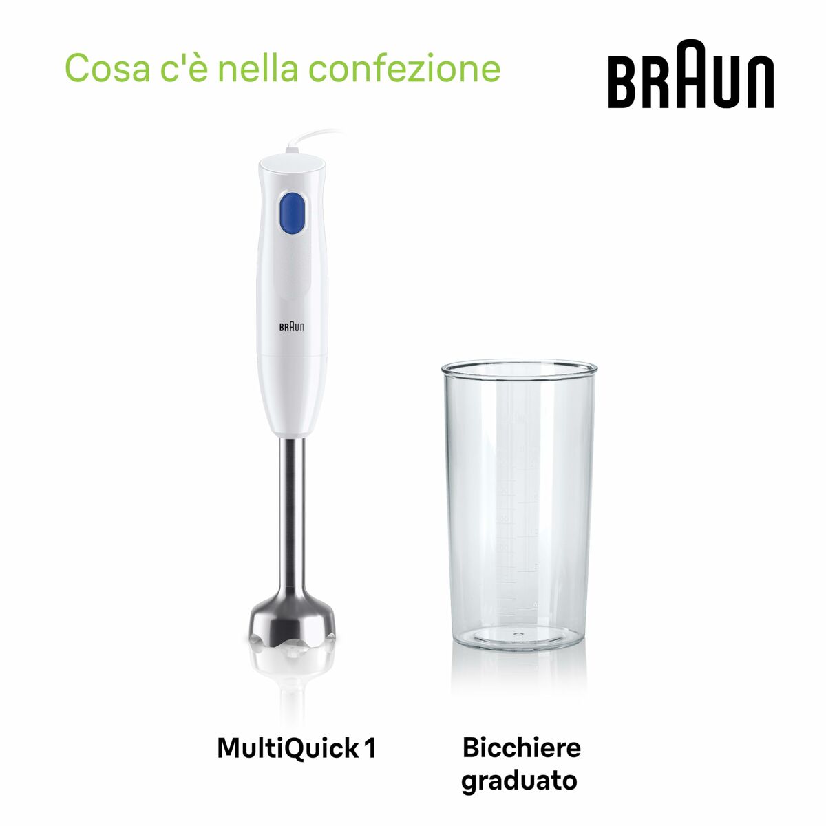 Cup Blender Braun MQ10.001MWH White 450 W Cup Blender Braun MQ10.001MWH White 450 W