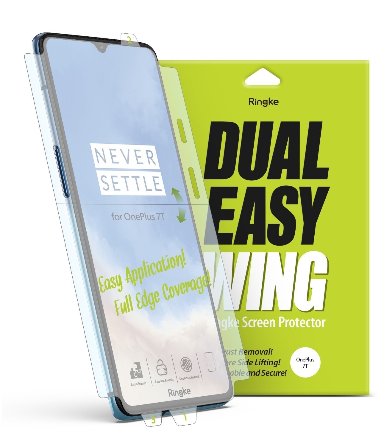 Ringke Dual Easy Wing Full Cover OnePlus 7T [2 PACK]