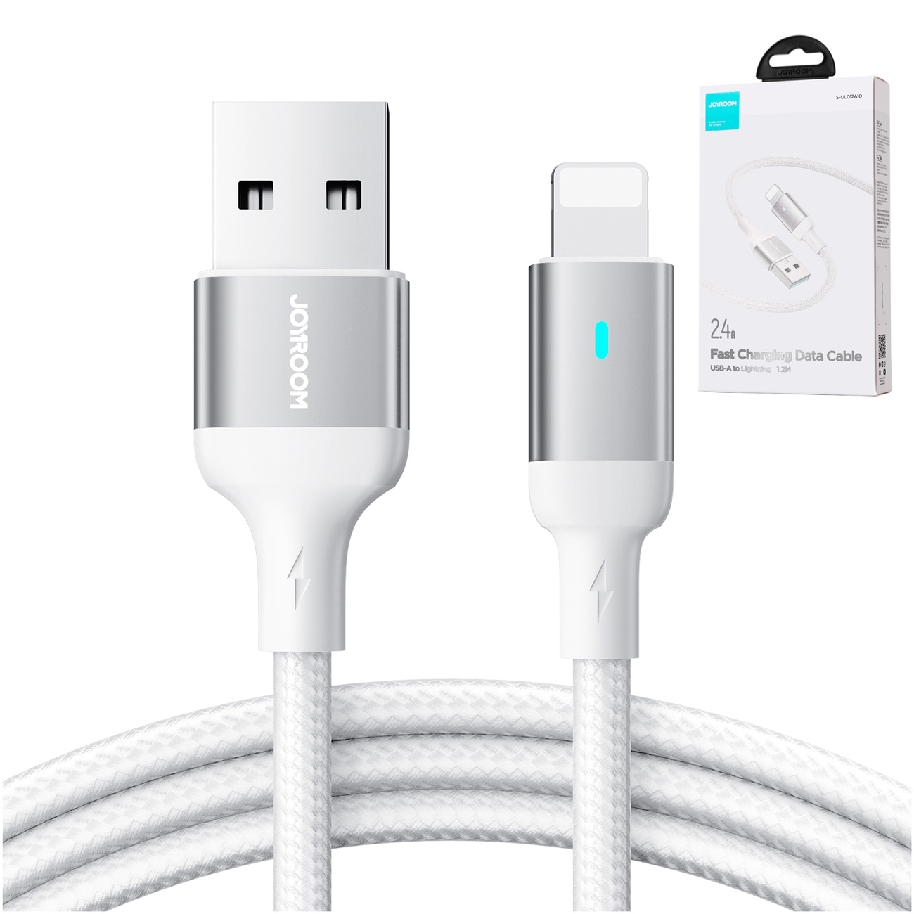 Cable Joyroom A10 Series USB-A/Lightning 2.4A 1.2m white