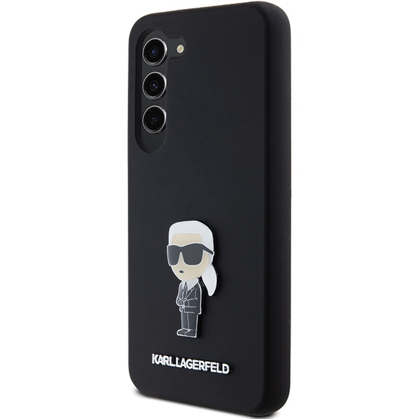 Karl Lagerfeld KLHCS23SSMHKNPK Samsung Galaxy S23 Silicone Ikonik Metal Pin black