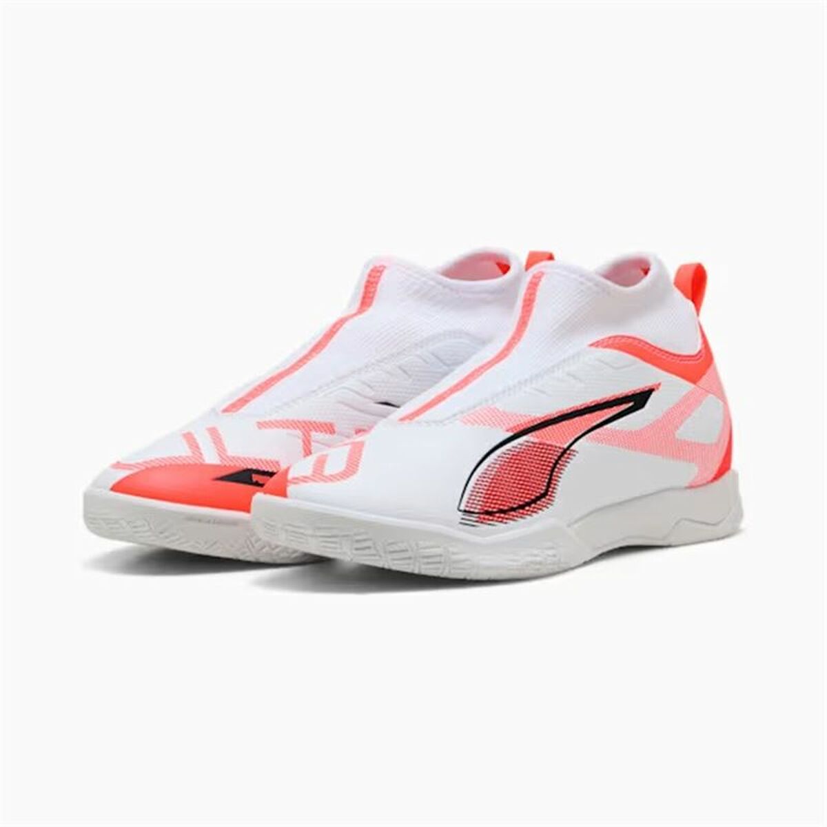 Children's Indoor Football Shoes Puma Ultra 5 Match+ Ll It White