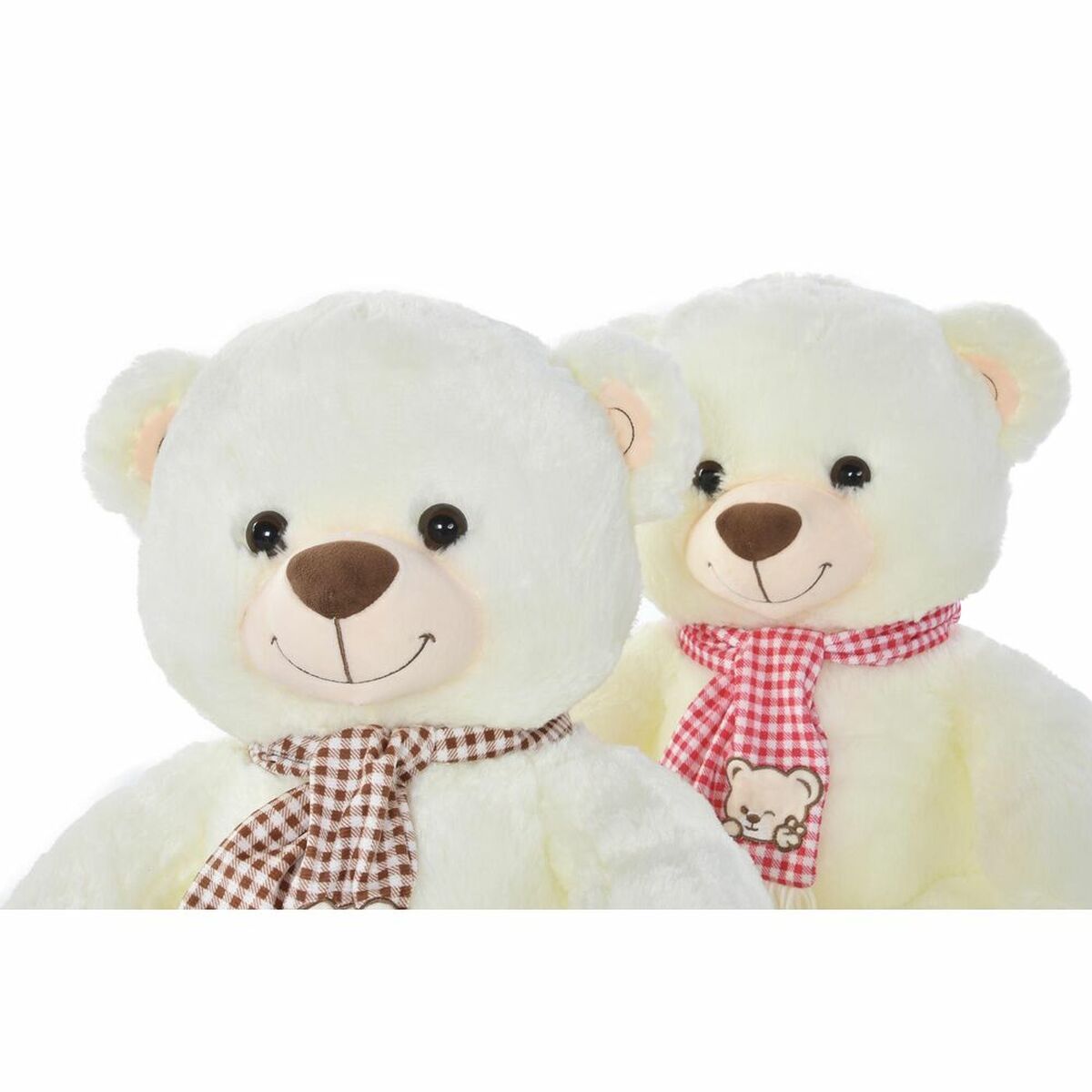 Teddy Bear DKD Home Decor Red White Burgundy Children's 20 x 20 x 50 cm (2 Units)