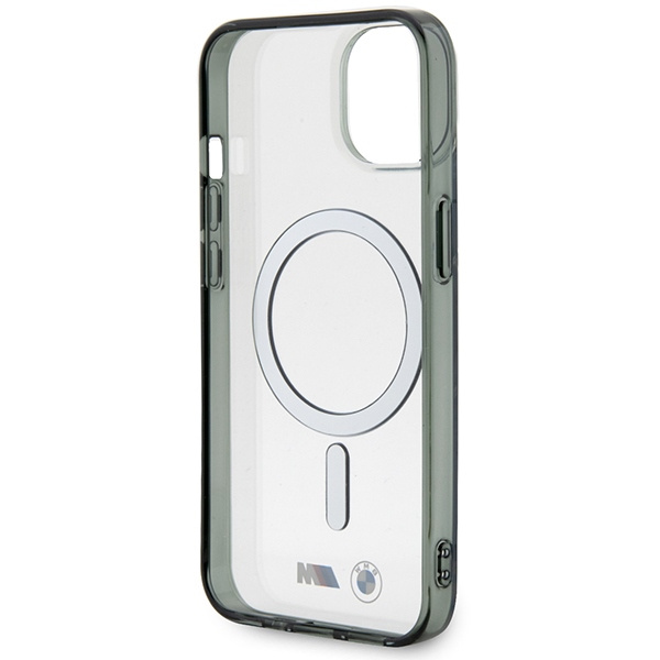 BMW BMHMP14SHCRS Apple iPhone 14 transparent hardcase Silver Ring MagSafe