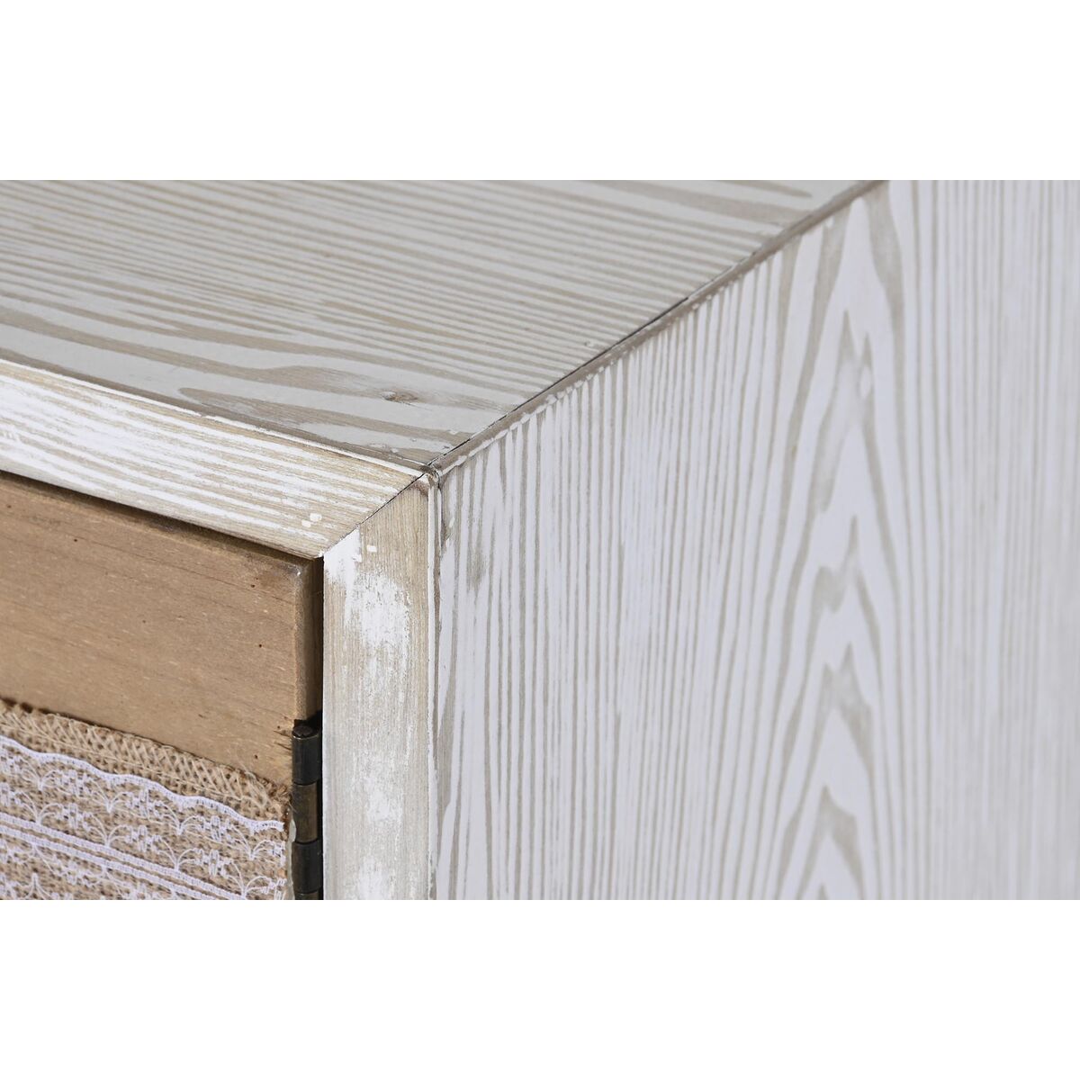 Sideboard DKD Home Decor Fir Cotton White (120 x 35 x 80 cm)