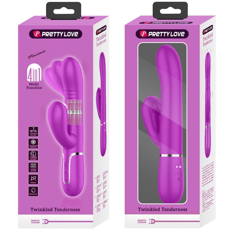 PRETTY LOVE - MULTIFUNCTION G-SPOT VIBRATOR FUCHSIA