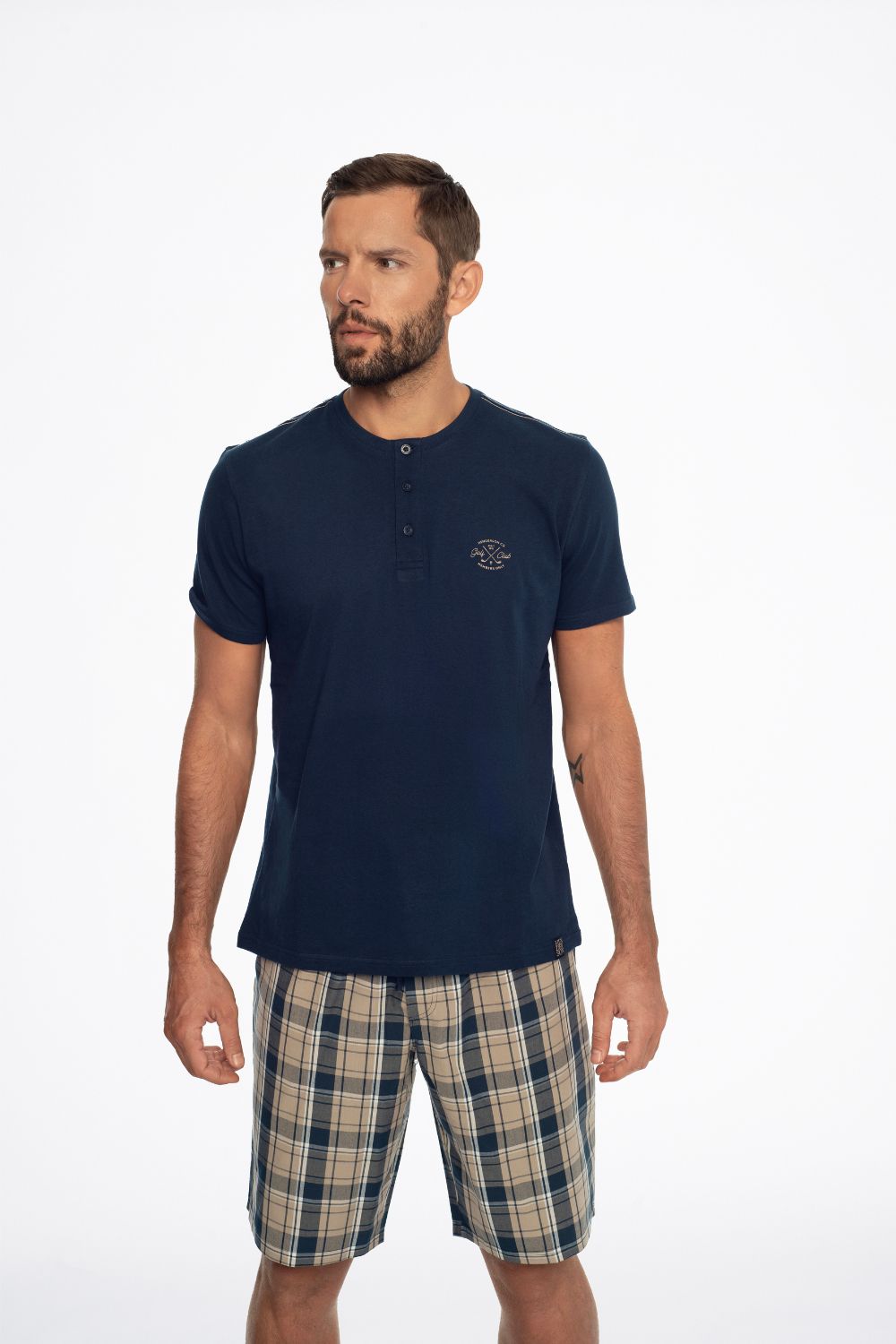  Bathrobe model 192133 Henderson  navy blue