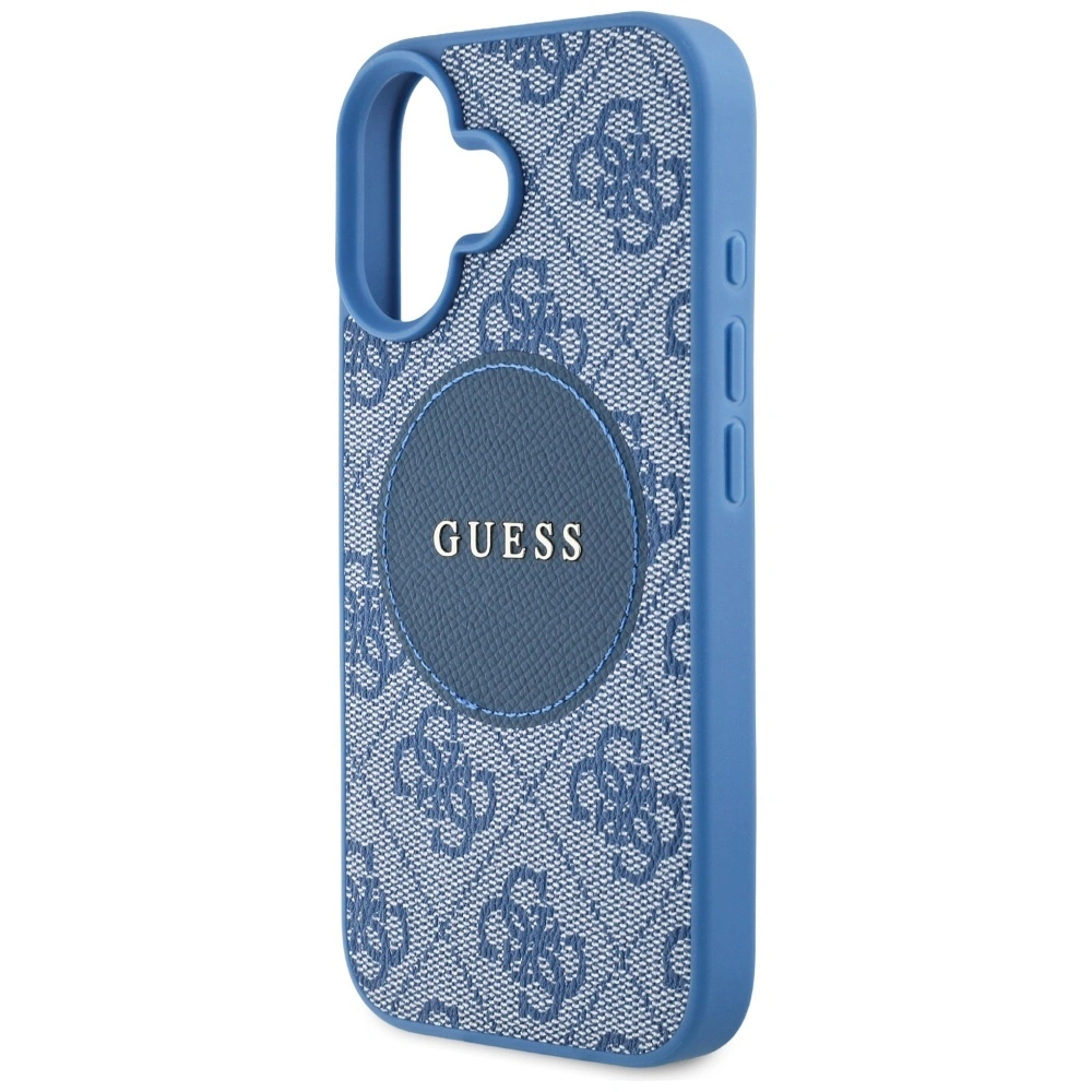 Guess 4G Circle Classic Logo MagSafe Apple iPhone 16 blue