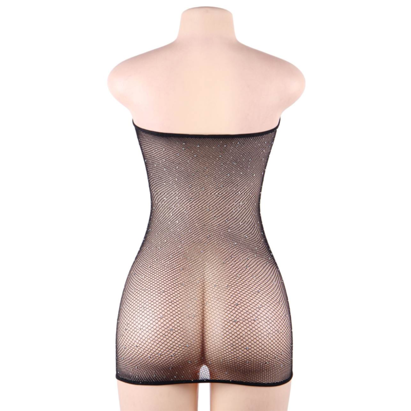 QUEEN LINGERIE SHINNY-DRESS BODYSTOCKING S-L