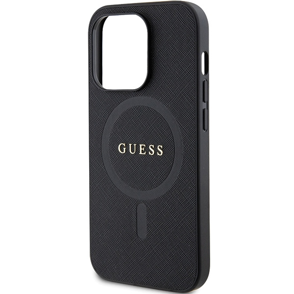 Guess GUHMP14XPSAHMCK Apple iPhone 14 Pro Max hardcase Saffiano MagSafe black