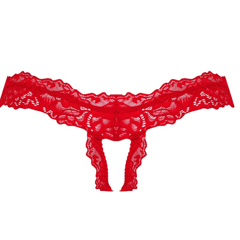 OBSESSIVE - AMOR CHERRIS THONG CROTCHLESS  L/XL