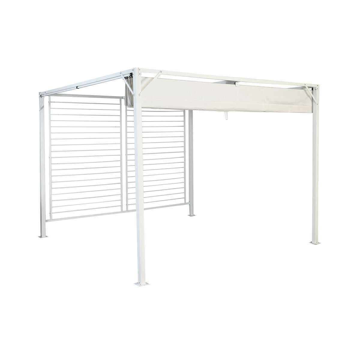 Pergola DKD Home Decor White 296 x 296 x 225 cm Steel