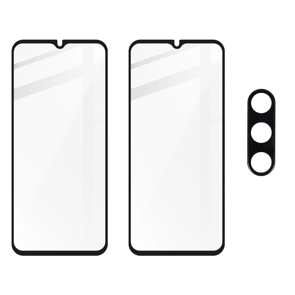 BIZON Edge 2 2x screen glass + camera glass Samsung Galaxy A14 4G/5G