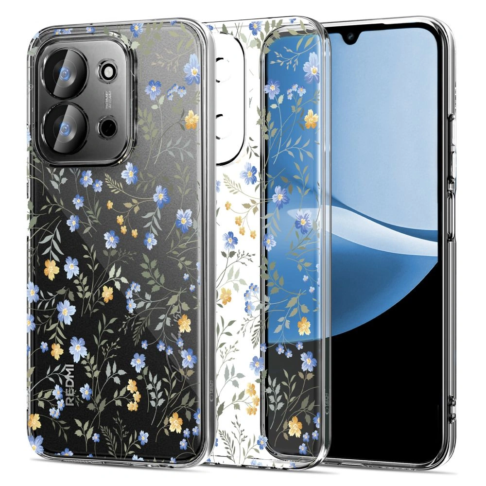 Etui Tech-Protect Flexair do Xiaomi Redmi 15c 5G / Poco C85 5G Spring Flowers