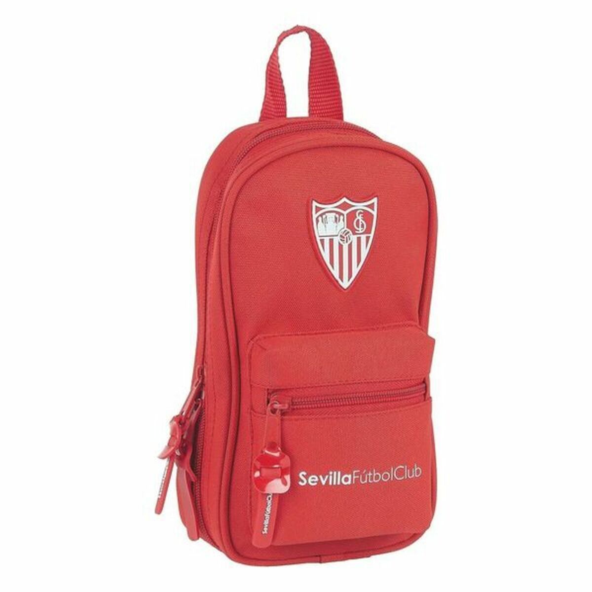 Rucksack mit Federtaschen Sevilla Fútbol Club Rot