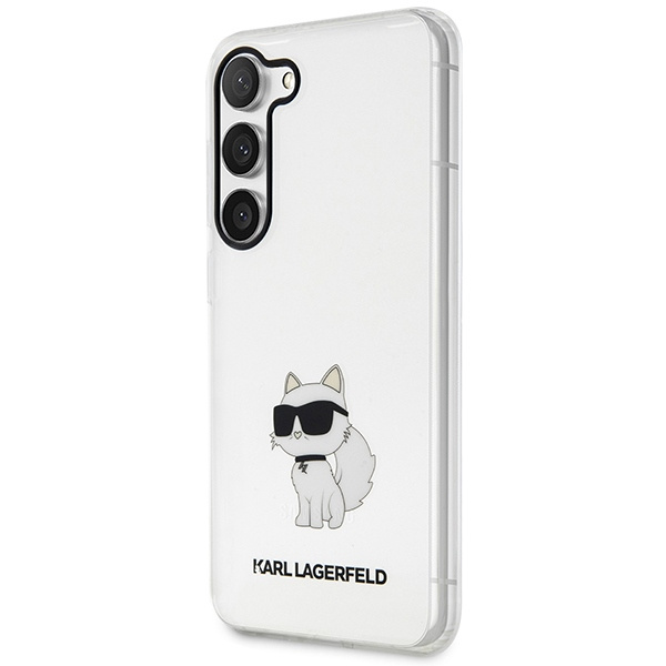 Karl Lagerfeld KLHCS23MHNCHTCT Samsung Galaxy S23+ Plus transparent hardcase Ikonik Choupette