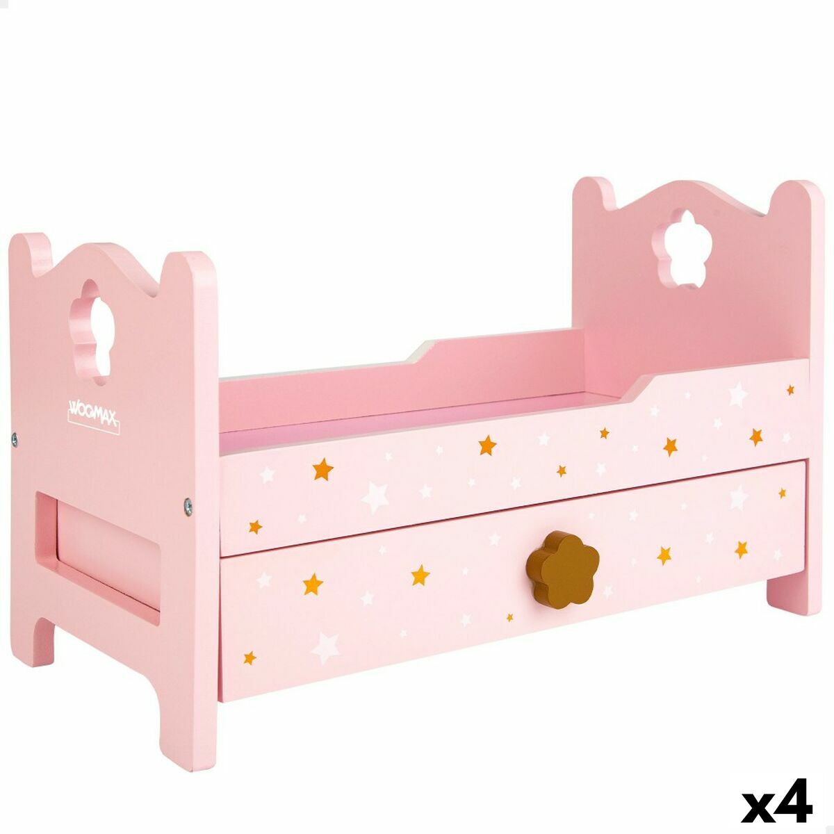 Bett Woomax Rosa 31 x 20 x 16 cm 4 Stück