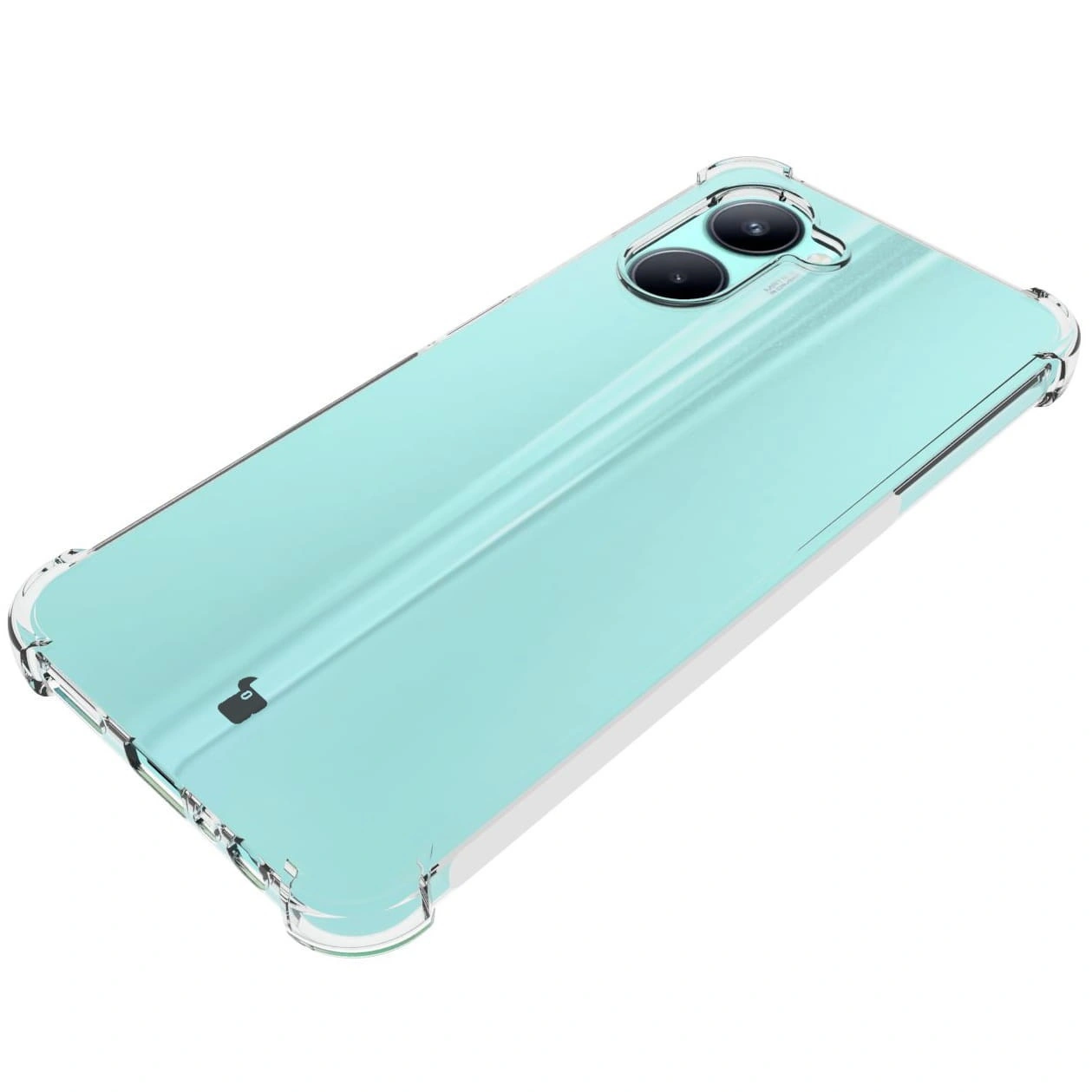 Bizon Case Clear Pack case + 2x screen glass Realme C33 clear