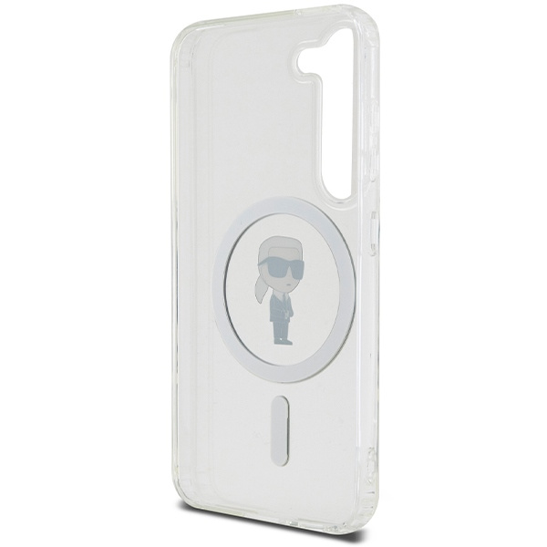 Karl Lagerfeld KLHMS23SHFCKNOT Samsung Galaxy S23 hardcase IML Ikonik MagSafe transparent