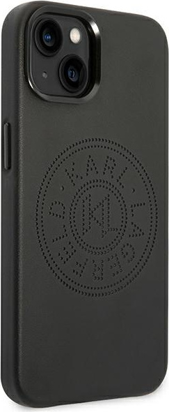 Karl Lagerfeld KLHCP14MFWHK Apple iPhone 14 Plus hardcase black Leather Perforated Logo