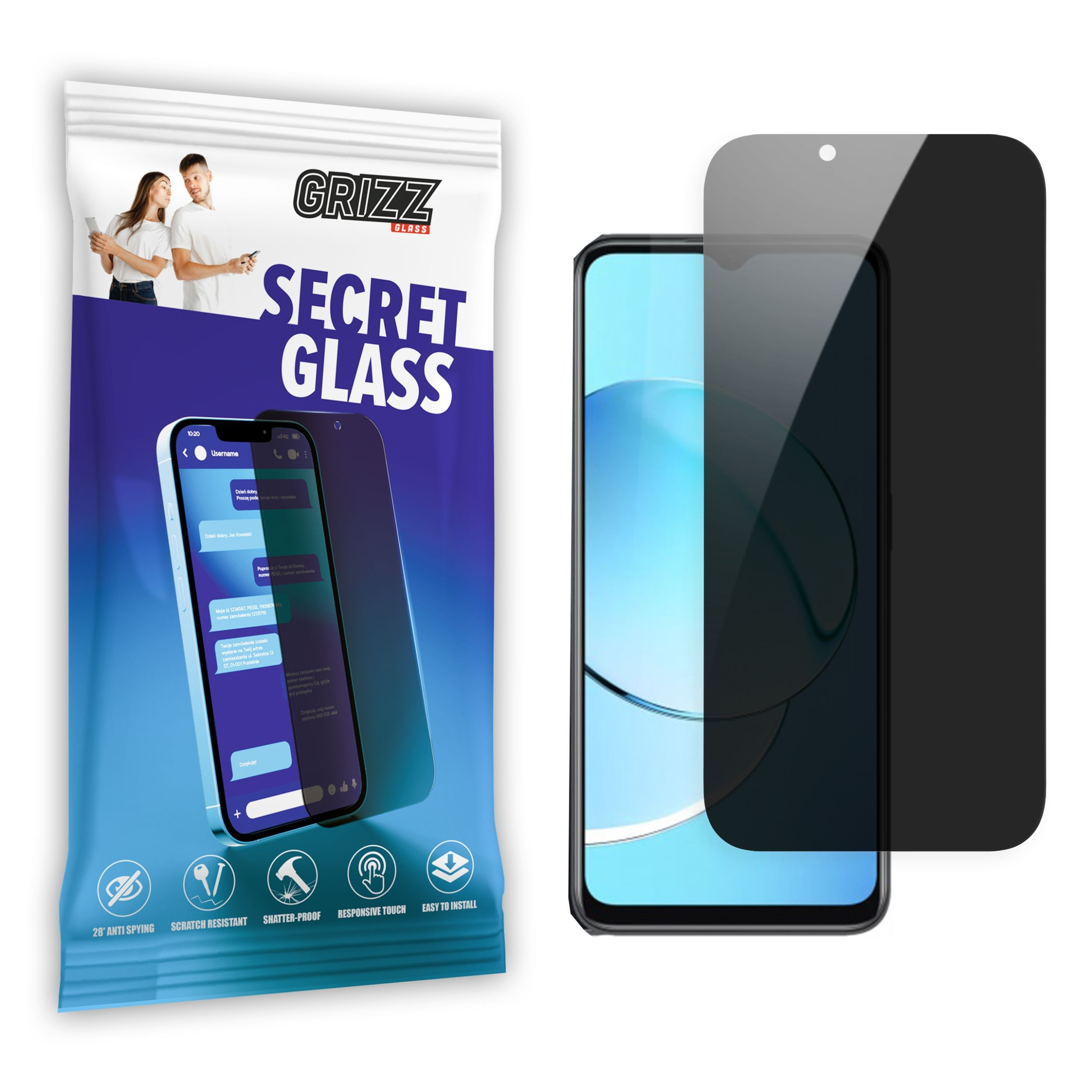 GrizzGlass SecretGlass Realme 10 5G