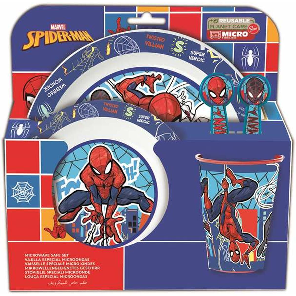 Children's dish set Spider-Man Mob Rules 5 Pieces