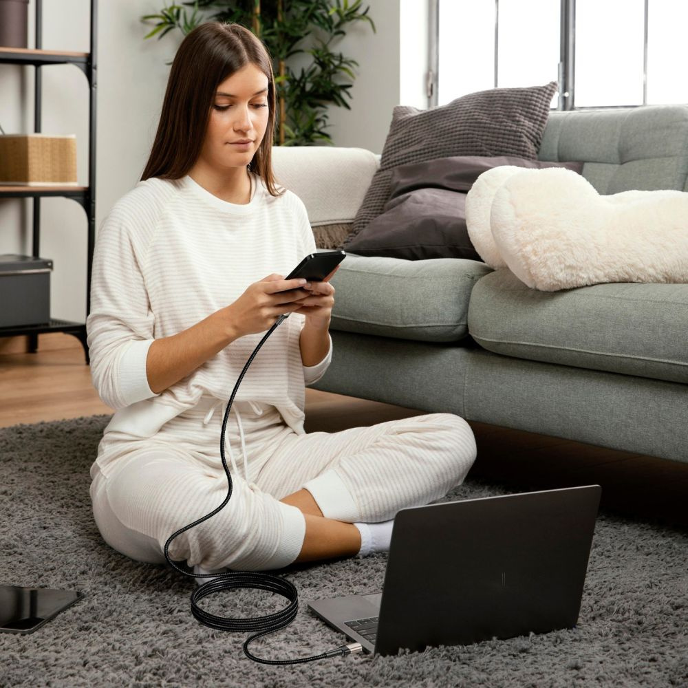 Tech-Protect Ultraboost Evo cable USB-C / USB-C PD 100W 5A 200cm Titanium