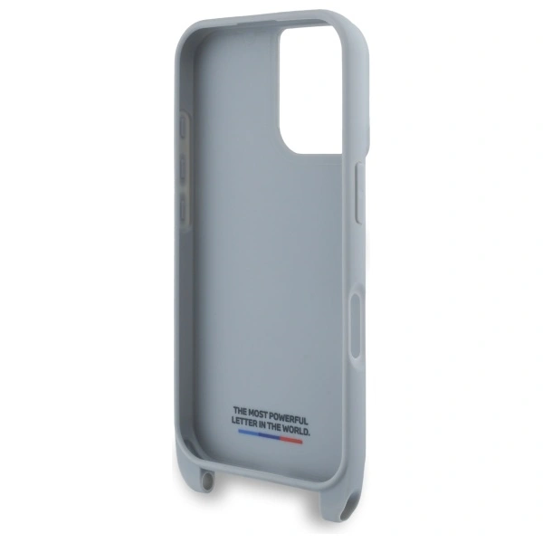 BMW BMHCP16S23PSCCG Apple iPhone 16 hardcase M Edition Carbon Stripe & Strap grey