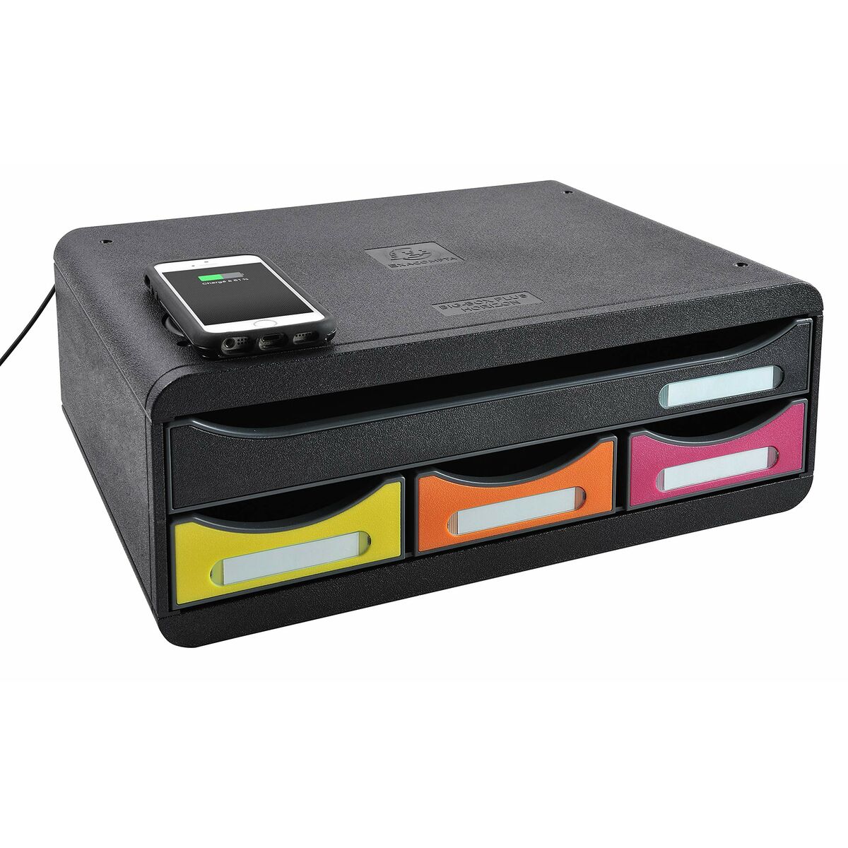 Multi-Purpose Organiser Exacompta Toolbox Mini A4 4 drawers Black polystyrene (27 x 35,5 x 13,5 cm)