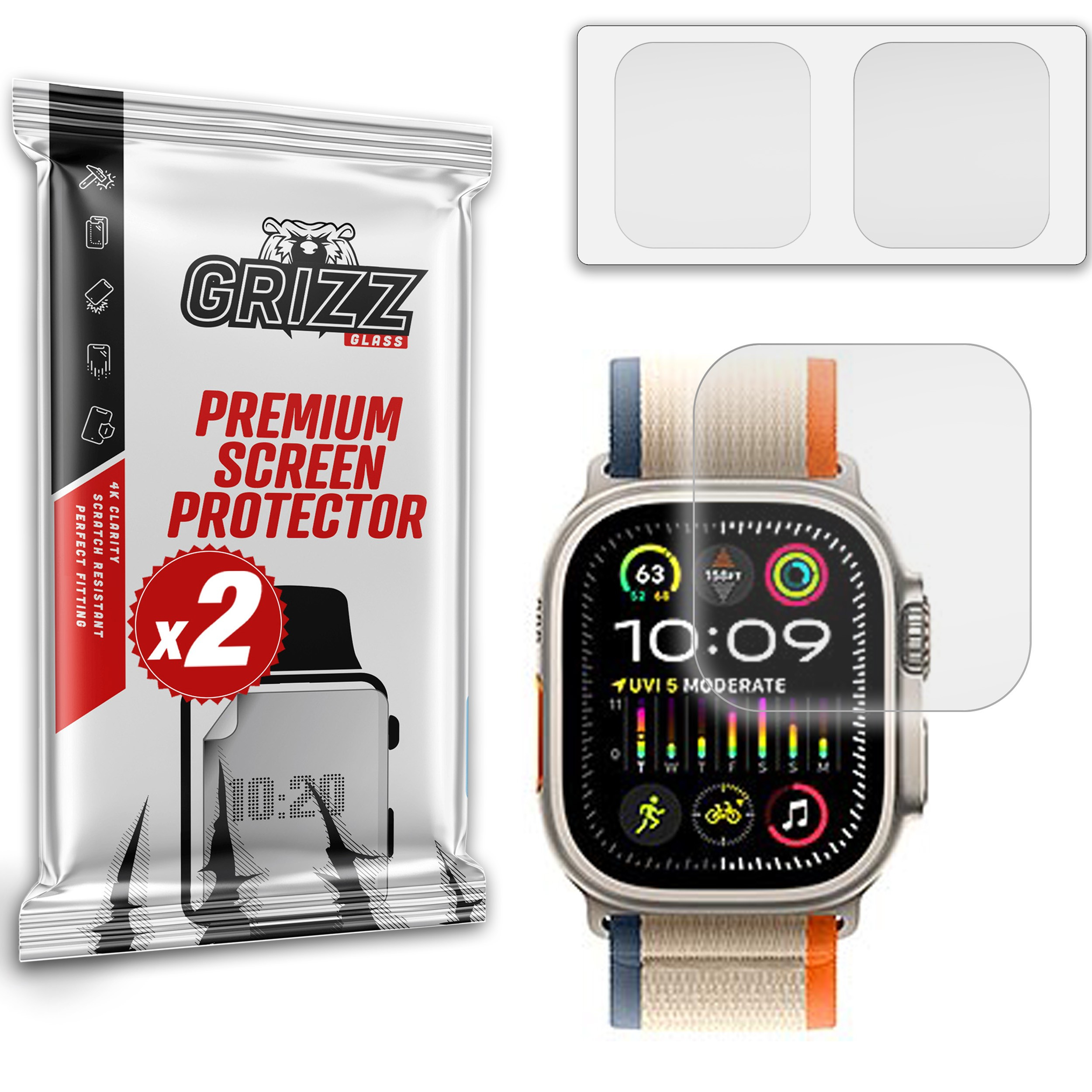 GrizzGlass PaperScreen Apple Watch Ultra 2