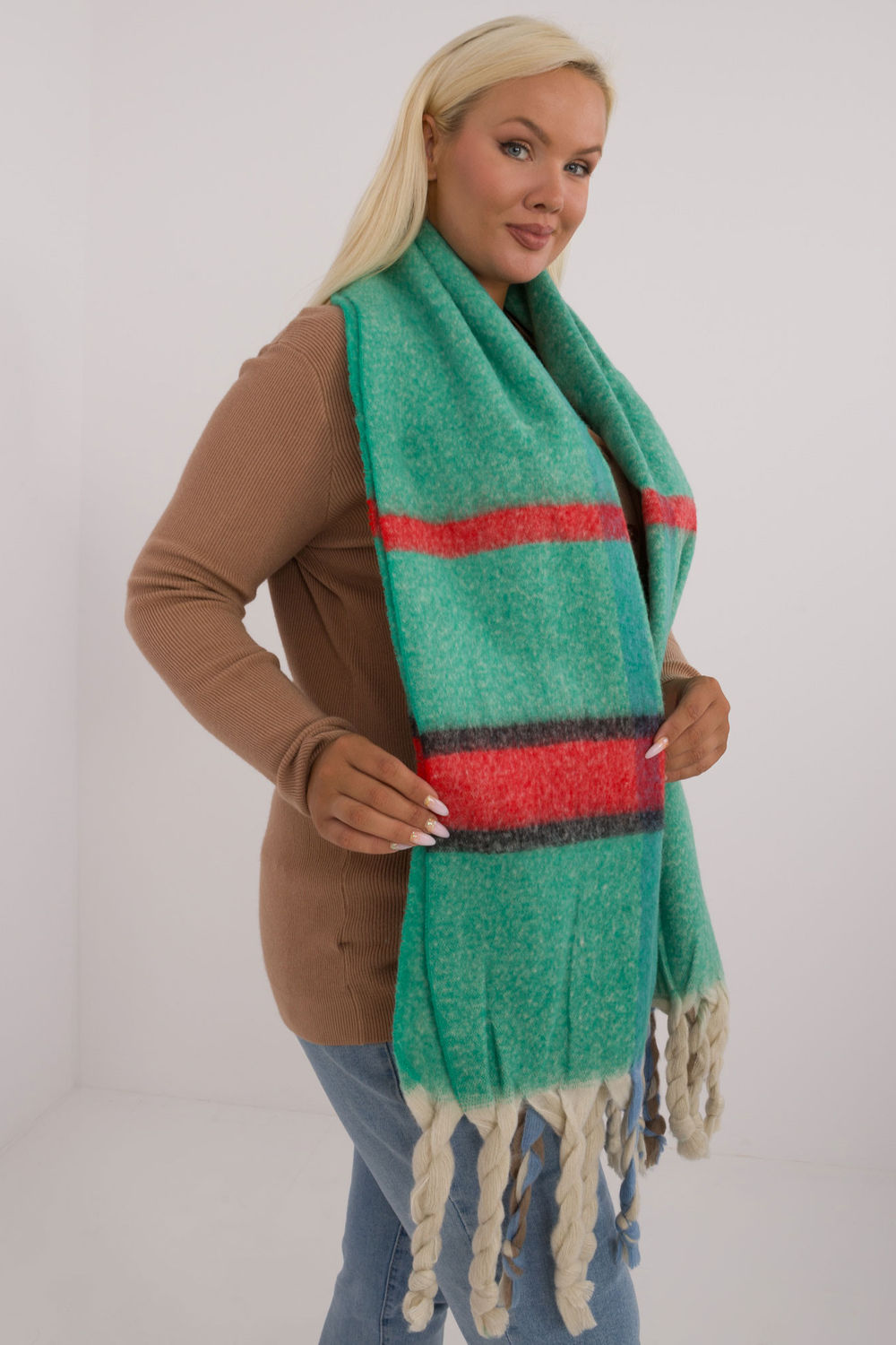  Shawl model 200287 AT  green